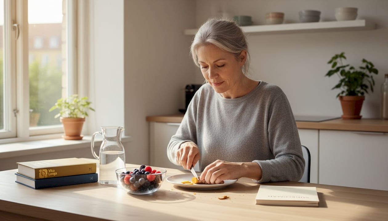 En kvinde forbereder ingredienser, der kan dæmpe inflammation