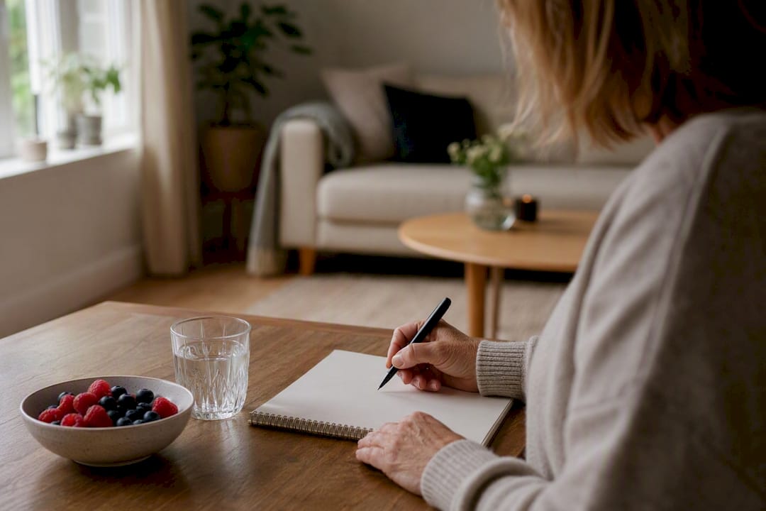 Person, der lægger en plan for et langt og sundt liv