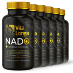 (6-pack) VITA LONGA NAD+, 60 kapsler, 500 mg. 98% renhed